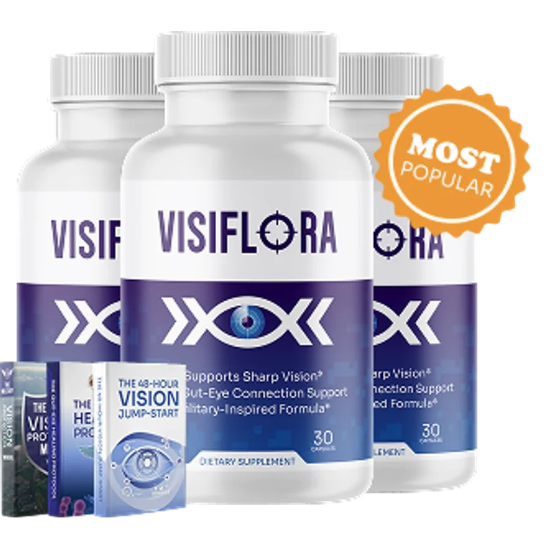 VisiFlora Longevity & Vitality Health — 3 Bottle / 90 Day Pack