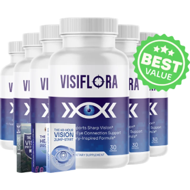 VisiFlora Longevity & Vitality Health — 6 Bottle / 180 Day Pack